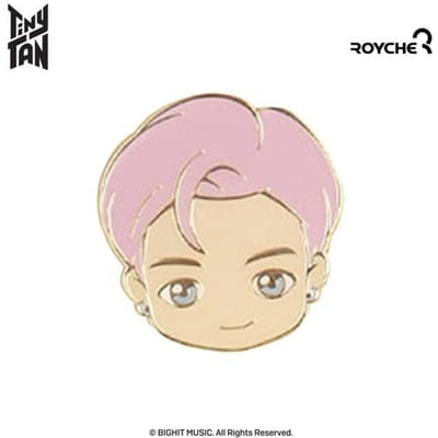 BTS (BangTan-jongens) TinyTAN Butter Metal Pin Badge, officieel, origineel, authentiek, K-POP, idool white