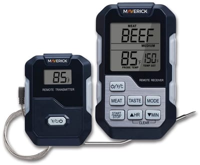Maverick - HD-322 - Draadloze Vleesthermometer – BBQ Thermometer – 90m Bereik – 1 Probe - Meetbereik 0 tot 300°C