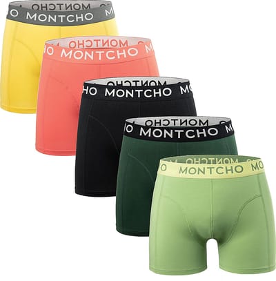 Heren Boxershorts - Onderbroeken Heren - Boxershorts - Ondergoed - Mellow Shades - 5 Voordeelpack - Maat: (S - XXL) - Dazzle Series - MONTCHO