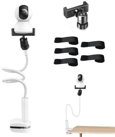 Universele Mobiele Babyhouder voor Babyfoon en Webcam - 3D Draaibaar met Kabelmanagement
