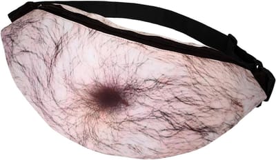 Grappige Buikriem Tas voor Mannen en Vrouwen - Verstelbare Heuptas met Rits voor Wandelen, Fietsen en Reizen - Perfect als Aprilgrap Cadeau, One Size