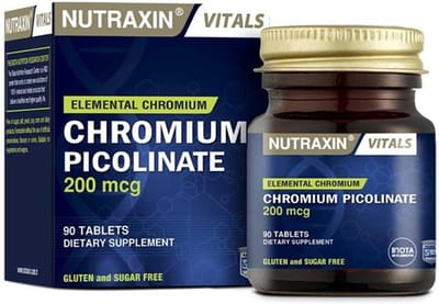 Nutraxin - Chroom Picolinaat - 200 mcg - 90 Tabletten