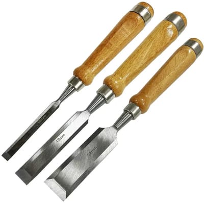 Set van 3 Houtbeitels - Beitel - Beitelset - Steekbeitelset - Steekbeitel - 10mm - 19mm - 32mm