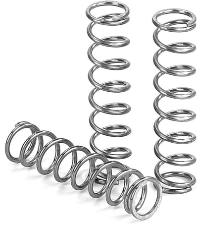 Compressieveren Roestvrij Staal - Drukveren Metaal - Apparaten Reparatie - Hoge Veerkracht 3.67kg - 35 mm Lengte - Zilverkleurig