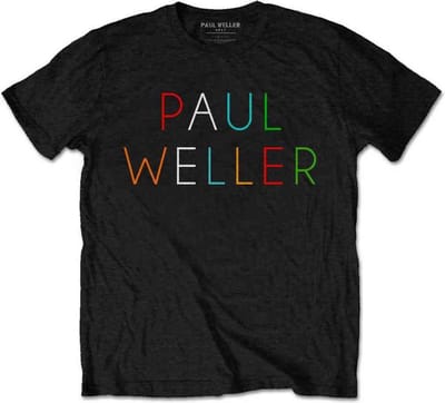Paul Weller - Multicolour Logo Heren T-shirt - M - Zwart