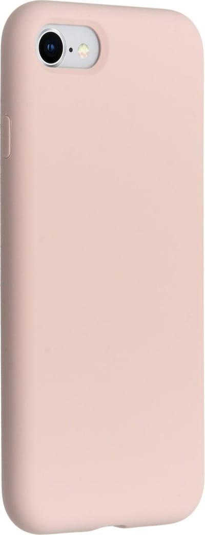 Liquid Silicone Back Cover + 9H Full Cover Screen Protector for iPhone 7+/8+ _ Roze