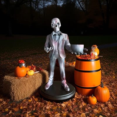Halloween Decoratie Griezelig Decor Gothic Decor Spookhuis Decoratie Lantaarn Decor Halloween Figuur Spookachtig Decor Cadeau | 50 cm / 19.7 inch