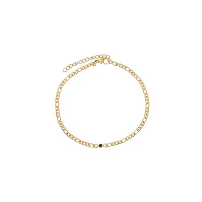 iXXXi Jewelry-Memories Emerald-Goudkleurig-Dames Enkelsieraad