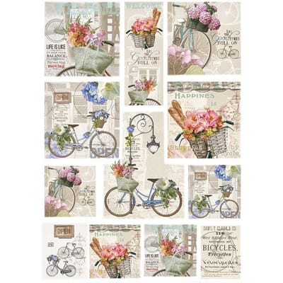 Motief strozijde "Fiets"
