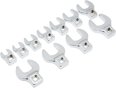 Kopie-sleutelset 3/8 inch aandrijving SAE 11-delig voor moeilijk bereikbare plekken