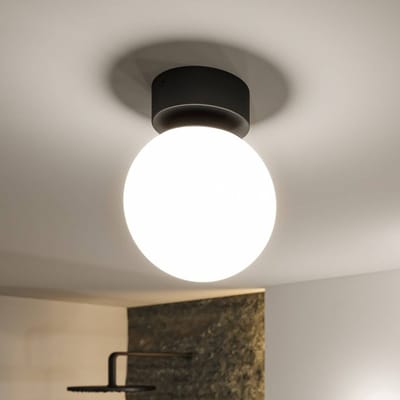 Selection Bathroom LED-plafondlamp Gove IP44 3000K 400lm 230V 5W Zwart mat, Satijn
