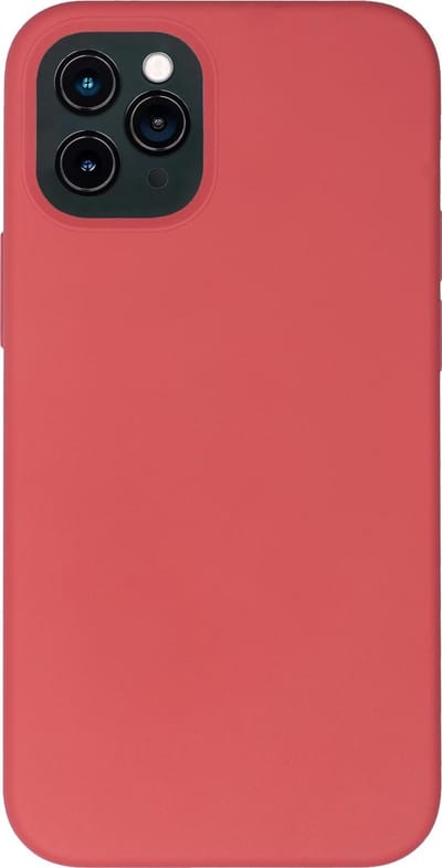 BMAX Siliconen hard case hoesje geschikt voor Apple iPhone 12 Pro / Hard Cover / Beschermhoesje / Telefoonhoesje / Hard case / Telefoonbescherming - Dragon Fruit/Roze