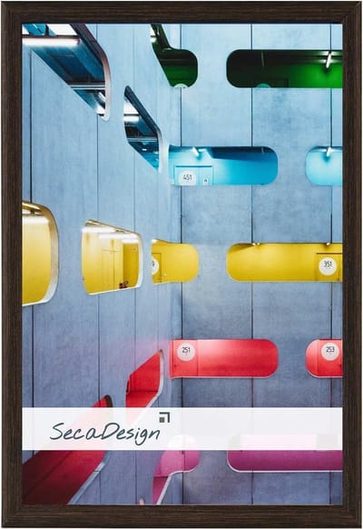 SecaDesign Materia Fotolijst - Fotomaat 10x15 cm - Zwart / Bruin