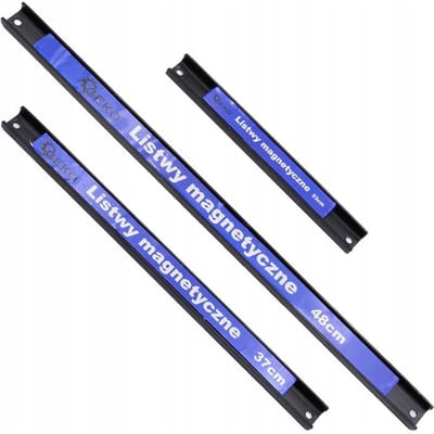 GEKO Magnetische gereedschaphouders - set van 3 - krachtige neodymium magneten - 23/37/48 cm - staal