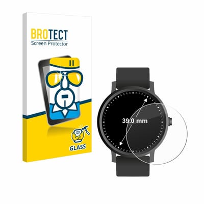BROTECT - Glas Screenprotector voor Horloges (Rond, ø: 39 mm) - Gehard Beschermglas 9H