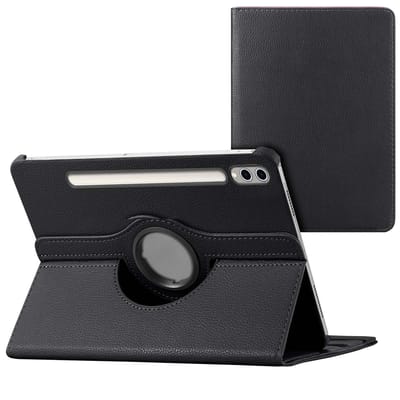 imoshion Tablet Hoes - Geschikt voor Samsung Galaxy Tab S10 Ultra / Galaxy Tab S9 Ultra 14.6 inch - 360° Draaibare Bookcase - Zwart