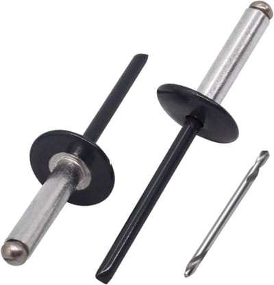 Grote Flens Blindklinknagels Aluminium 4,8 x 20 mm RVS Doorn RAL 7016 Antracietgrijs (100 stuks)