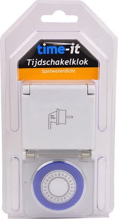 Tijdschakelaar 24 uurs analoog IP44