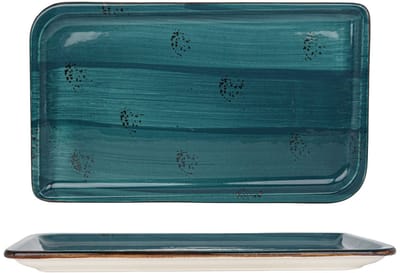 By Bone Serveerschaal - Harmony Tropical - Porselein - 24x15 cm - set van 2