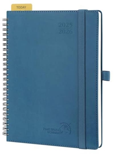 Agenda 2025-2026 - Weekplanner met Spiraling, 17 Maanden, Nachtblauw