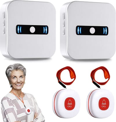 Draagbare Pager Voor Zorgverleners / Sos Alarm - Noodoproepknop Bel / Noodalarmsysteem / Persoonlijke Alarmhulp \ Portable Pager For Caregivers / Emergency Call Button Call / Emergency Alarm System /