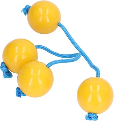 Ritmesandbal - Lichte en Handzame Balschuders voor Muziekbegeleiding - Stevige Klimtouw - Set van 4
