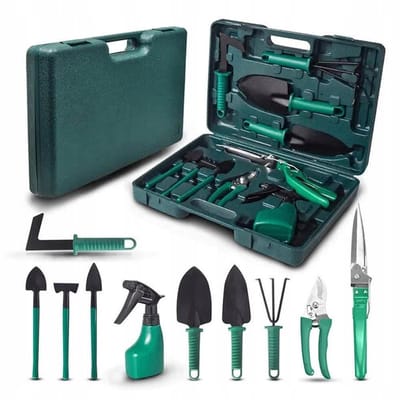 Zolta GoGarden - Gereedschapskoffer - Roestvrij Staal - 10-delige Set - Ergonomische Handgrepen