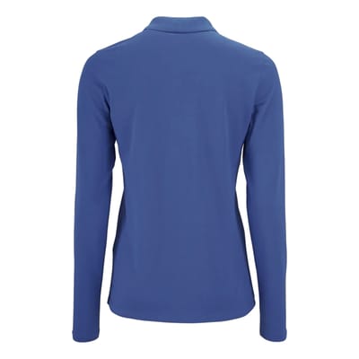 SOLS Dames/Dames Perfect Pique Poloshirt met Lange Mouwen (Koningsblauw)