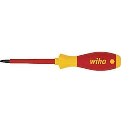 Wiha 00879 00879 VDE Kruiskop schroevendraaier PZ 2 Koplengte: 100 mm DIN ISO 8764, DIN EN 60900