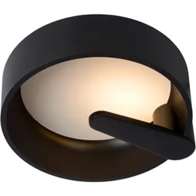 Lucide Plafonnière Miami - Zwart Opaal - Diam. 30cm - Led Dimbaar