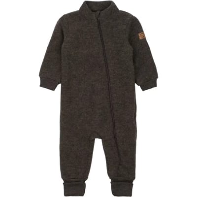 Geribde baby romper van wol Mikk-Line