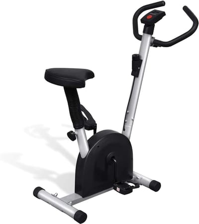 Hometrainer voor binnen - Fitnessfiets cardio - Thuis trainen - Verstelbaar zadel - 92.5 x 49 x 106 cm - Zwart