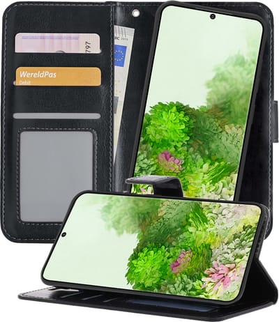 Hoesje 2 in 1 - Geschikt voor Samsung Galaxy S20 - Met Uitneembare Hard Cover - Bookcase - Wallet Case - Met Pasjeshouder - Book Case - Uitneembaar - Pashouder - Kunstleer - Zwart