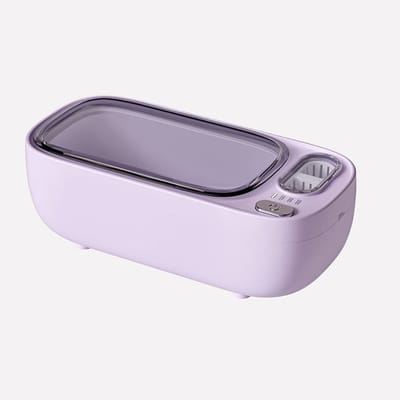 Paarse krachtige hoogpresterende reinigingsmachine voor sieraden en brillen, dubbele reinigingsbak voor grondige reiniging van brillen en sieraden