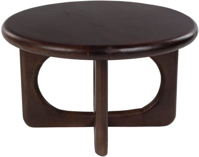 Housecraft Living Jani Salontafel Rond 60 cm Mangohout Donkerbruin