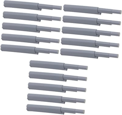 15 stuks - Deursnapper - Deurbuffer - Deursluiter - Deurdemper - demperbuffers - Magnetisch - Automatische Druk Deuropeners - kastdeur demper - met aanraakpen systeem en buffermagneet scharnieren - voor keukenkasten - grijs - 120 mm