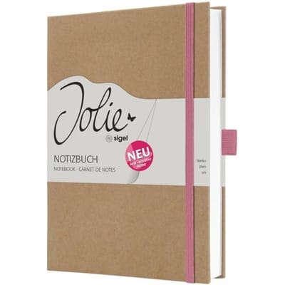 Sigel Jolie notitieboek - A5 - kraft - Pure Pink - blanco pagina's - SI-JN843