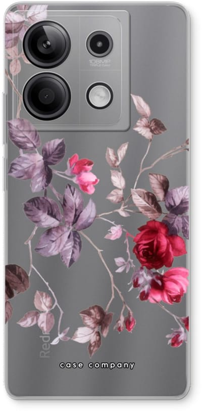 Case Company® - Hoesje geschikt voor Xiaomi Redmi Note 13 5G hoesje - Mooie bloemen - Soft Cover Telefoonhoesje - Bescherming aan alle Kanten en Schermrand