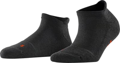 FALKE Keep Warm kort eenkleurig wol sneakersokken enkelsokken unisex grijs - maat 37-38