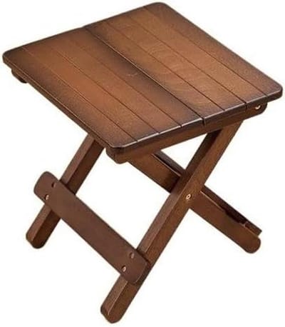 Houten Voetenbank - Lage Kruk - Extra Zitplaats - Massief Hout - 28.5 cm Lengte - Naturel