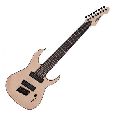 Harlem S 8-snarige Fanned Fret Gitaar van Gear4music, Naturel