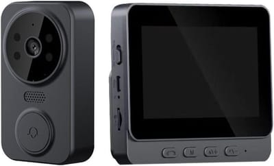 Videodeurbel - Slimme Deurcamera - Huisbeveiliging - 4.3 Inch IPS Scherm - 170° HD Camera - Zwart