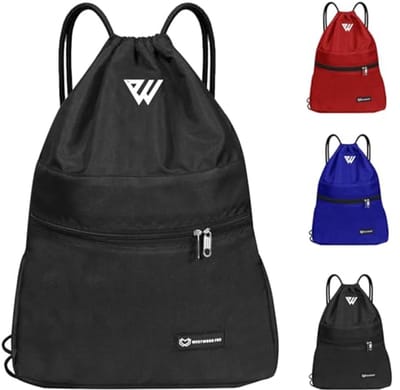Waterproof Sports Drawstring Bag for Gym and Outdoor Activities
