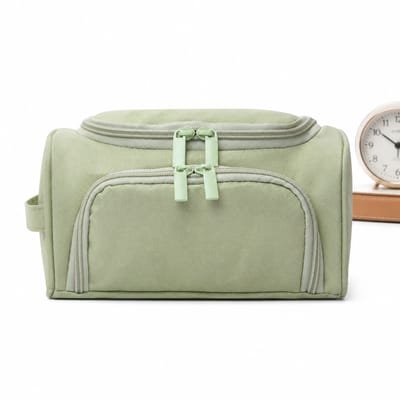 VHV-School etui met vakken - Grote etui voor middelbare school - Stijlvolle opbergetui voor schrijfwaren - Geschikt voor 20cm liniaal - Duurzame pennenzak voor kinderen