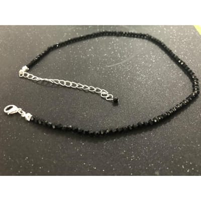 Collier court simple en perles noires pour femmes, bijoux tendance, collier ras du cou pour femmes, collier de fête pour dames gray