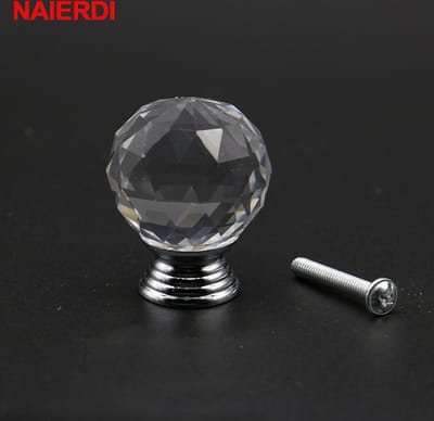 2 Stuks Luxe Crystal Ladeknop 30X30mm - Handvat - Ladeknop - Meubelknop - Home Decor - Handgrepen