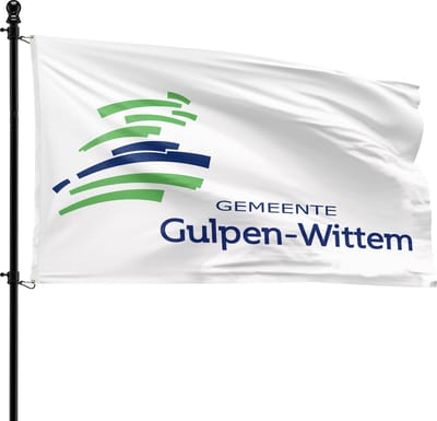 VlagDirect - Gulpen-Wittem vlag - Gemeente Gulpen-Wittem vlag - 90 x 150 cm.