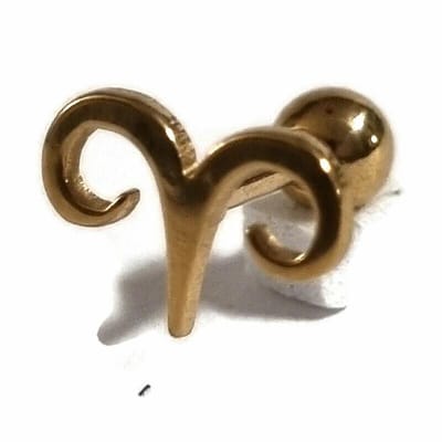 Aramat Jewels | Piercings | Goudkleur Fantasy Tragus Piercing | | | |10mm | Staal | Volwassenen | Verkleurd niet