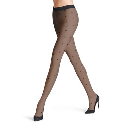 FALKE FALKE x Kaviar Gauche Love gedessineerd materiaal 20 DEN panty dames zwart - maat M