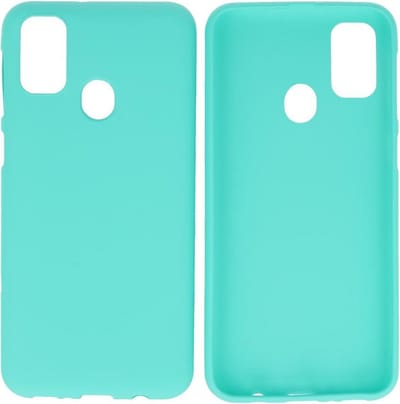 Bestcases Color Telefoonhoesje - Backcover Hoesje - Siliconen Case Back Cover voor Samsung Galaxy M31 - Turquoise